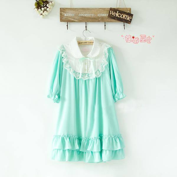 Cute Doll Chiffon Lolita Dress 15 Colors $29.99-Cotton Lolita Dresses