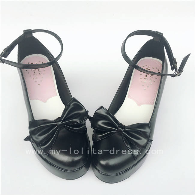 Matte Blue High Platform Lolita Heels Shoes