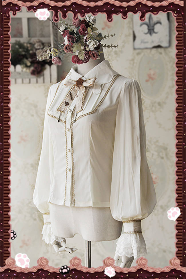 Infanta High Density Chiffon Lolita Long Sleeves Blouse