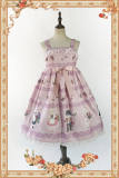 Berry Cat Series~ Sweet Lolita Jumper Dress+Headbow -Special Price-OUT