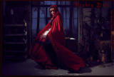 The Wolf Turns Little Red Riding Hood~ Lolita Fullset (OP+Scarf + Apron+Cape+Headbow) -Ready Made