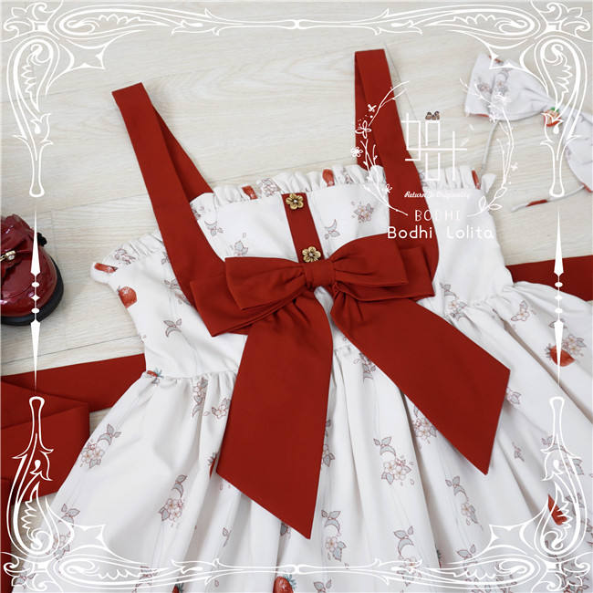 Strawberry Fruit Tea Lolita JSK -Pre-order Closed