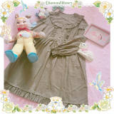 Armand~  Sweet Vintage Lolita Short Sleeves OP Dress -out