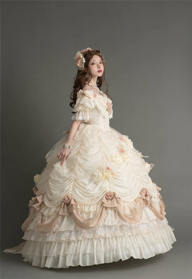 Henrietta ~Rose Queen Flowers Luxury Lolita OP