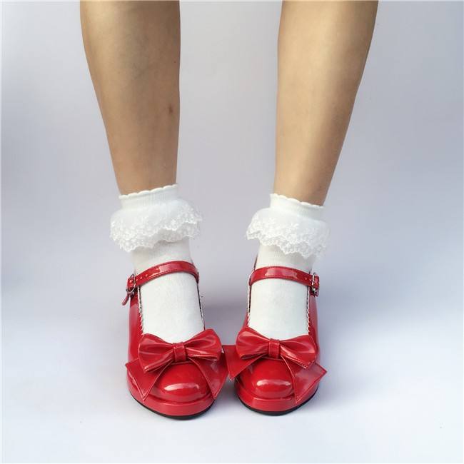Bows Single Strap Lolita Shoes