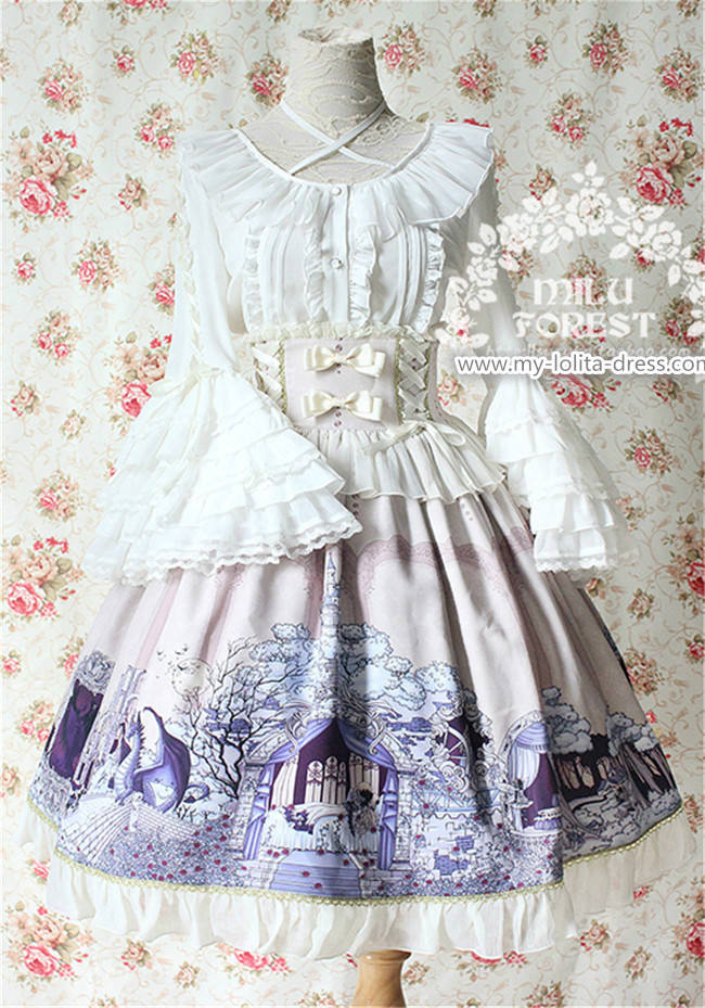 Sleeping Beauty~ Vintage Lolita Hime Sleeves Blouse