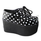 Black Dots High Platform Lolita Footwear