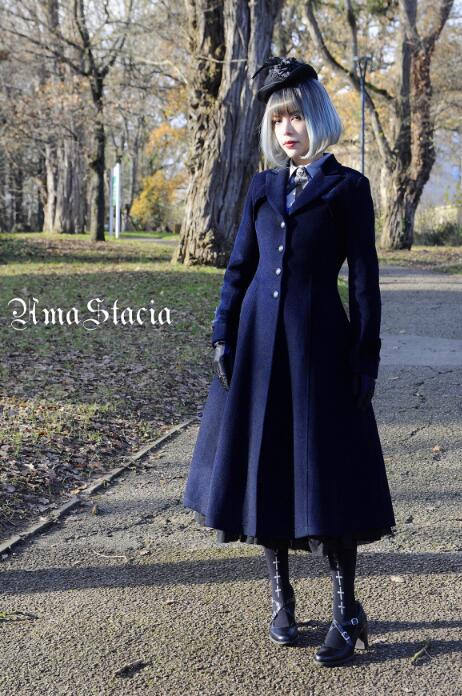 Time~ 2018 Winter Slim Wool Coat -out