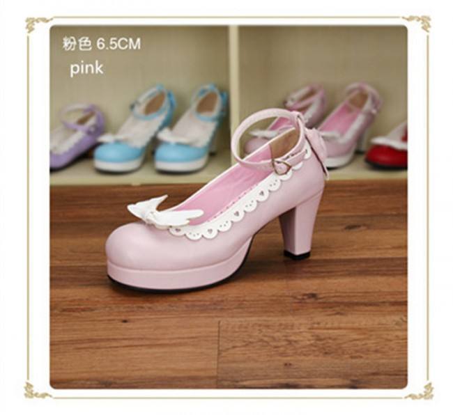 Angel's Wings Sweet Lolita Heel Shoes