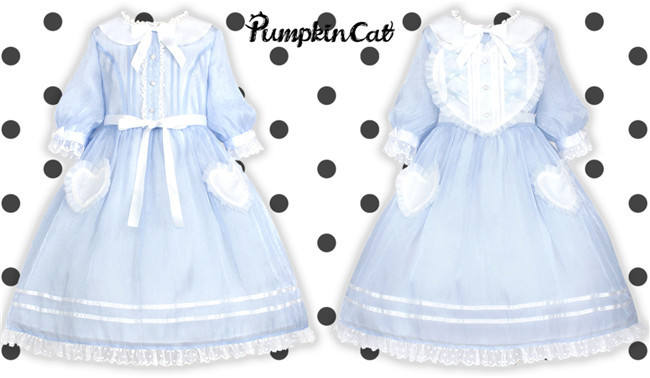 Pumpkin Cat Lolita ~Sweet Toothache~ Lolita OP -Ready made