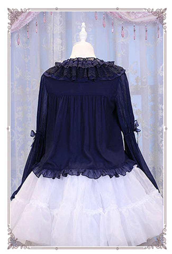 The Secret Key Of Elves~ Elegant Lolita HIme Sleeves Blouse