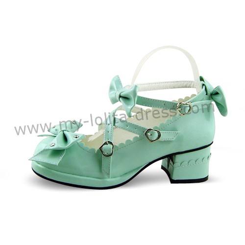 Red Bows Lolita Princess Shoes