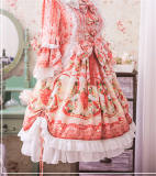 Strawberry Angel ~Sweet Lolita Printed OP Dress for New Year -Pre-order Closed