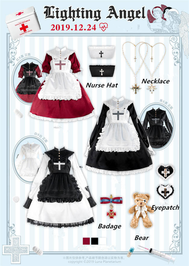 Luna Planetarium ~Lighting Angel~ Long Sleeves Lolita OP -Ready Made