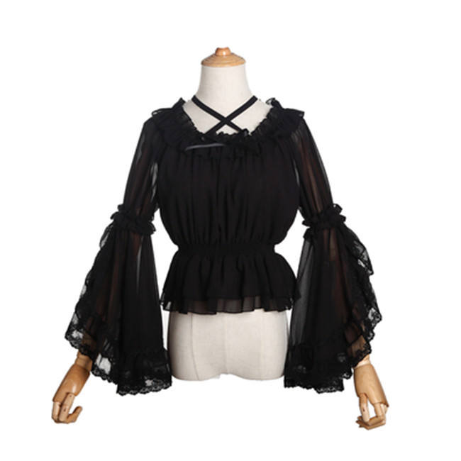 Rock Candy Chiffon Hime Sleeves Inner Lolita Blouse