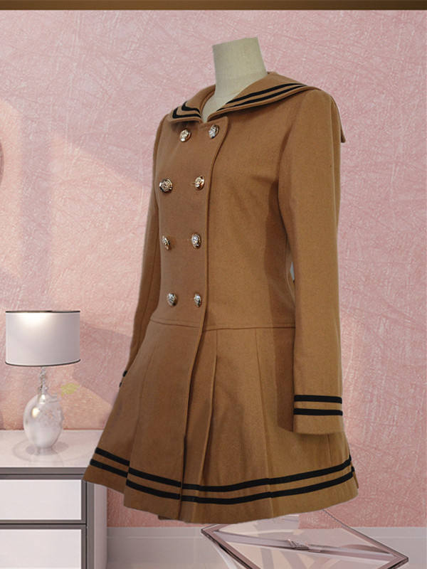 Princess Faith College School Style Sailor Style Lolita Long Coat
