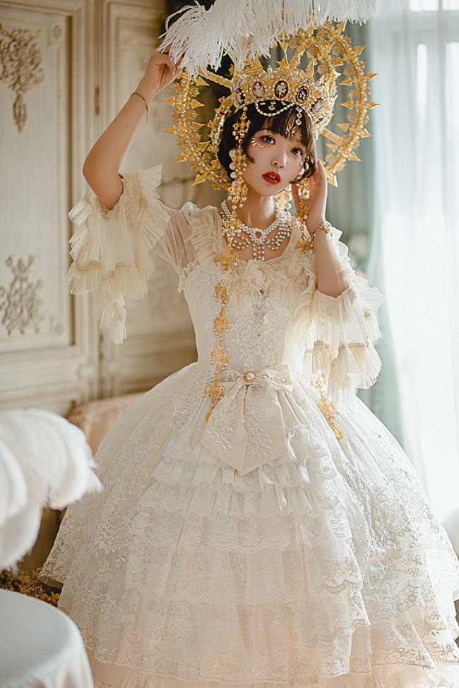 Secret Garden In Midsummer ~Elegant Lolita Bridal Dress -Ready MADE