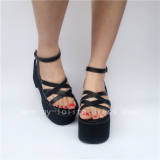 Beautiful Pinkycolor Glossy  Lolita Sandals