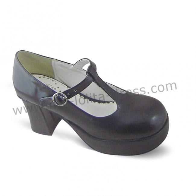 Black Classic Lolita Summer Footwear