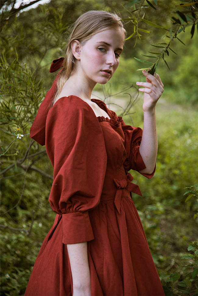 Gem Manor ~Elegant Vintage Lolita OP -Apricot L Size In Stock