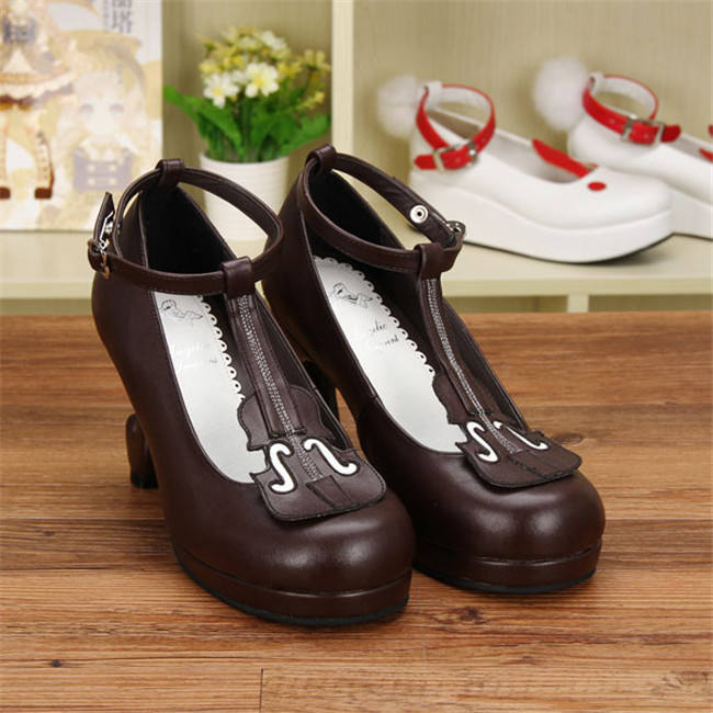 Angelic Imprint- Elegant Violin-shaped Straps Lolita Heels Shoes