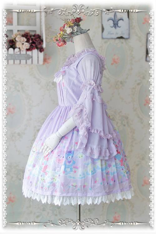 Infanta Detachable Set-in Hime Sleeves Chiffon Lolita Blouse