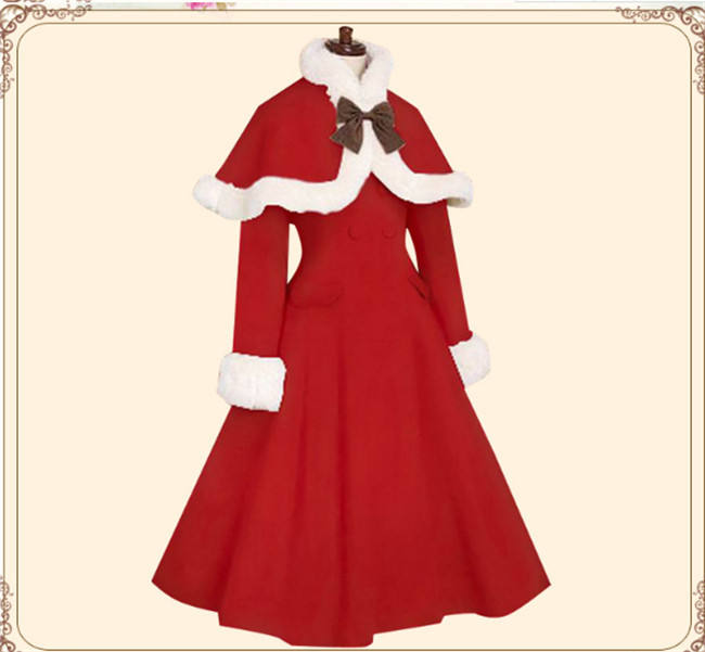 Lolita Princess Winter Double-breasted Coat&Cape