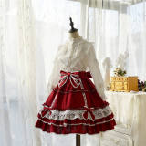 Doris Night Lolita ~Bellflower Winter Vintage Lolita Skirt -Pre-order Closed