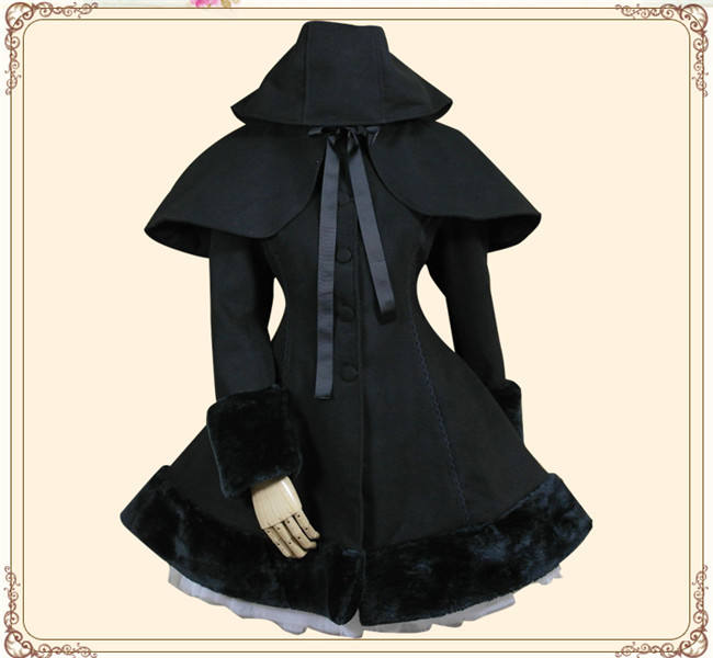 Lolita Princess Sweet Winter Slim Lolita Coat&Cape