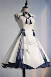 Blue Jay ~Qi Lolita JSK Dress+Petticoat  White L out