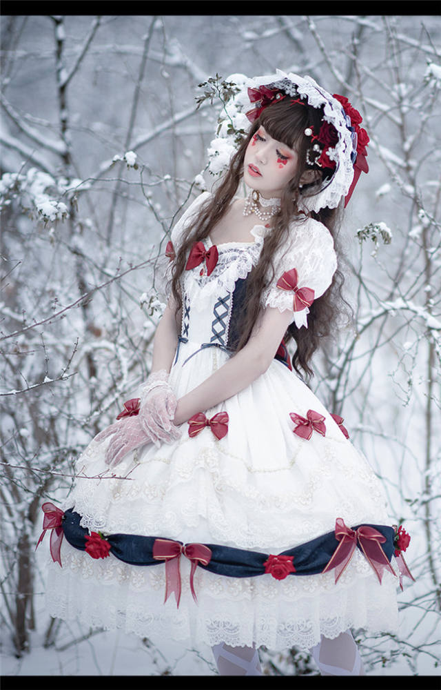 YUPBRO Lolita ~Snow White Lolita OP -Ready MADE