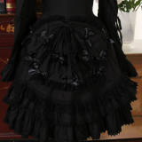 Cross Collar Gothic Lolita Long Sleeves OP Dress