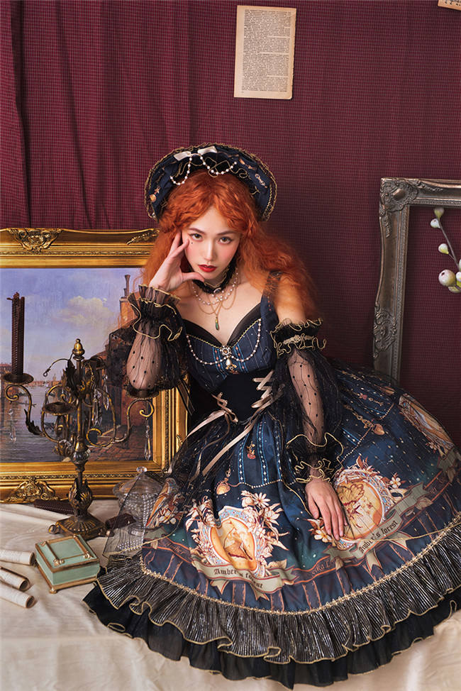 SIKA Lolita ~Glaeser Forest Lolita JSK/OP-White OP M in Stock