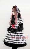 Surface Spell Illusion Realizer Gingham Ostrich Feather Lolita Bonnet