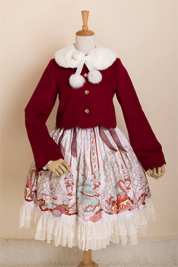 2017 Christmas~ Lolita Short Coat With Detachable Collar - Pre-order Closed