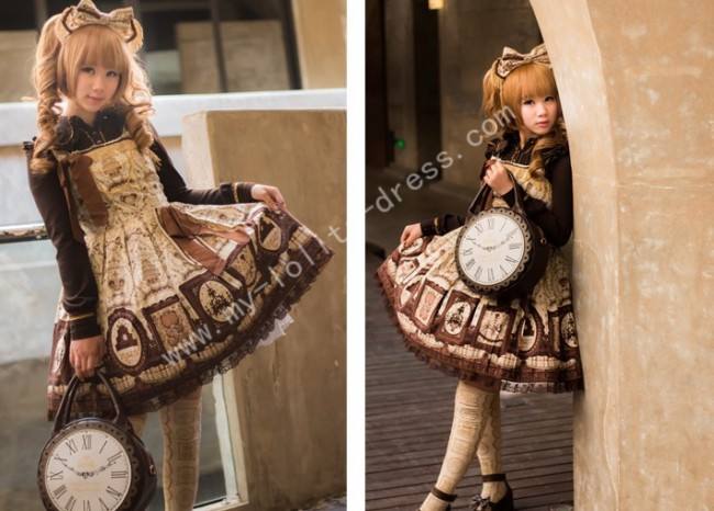 Princess Saddle Brown Face Framing Wig 2 Ponytails