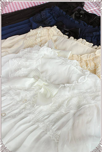 The Secret Key Of Elves~ Elegant Lolita HIme Sleeves Blouse