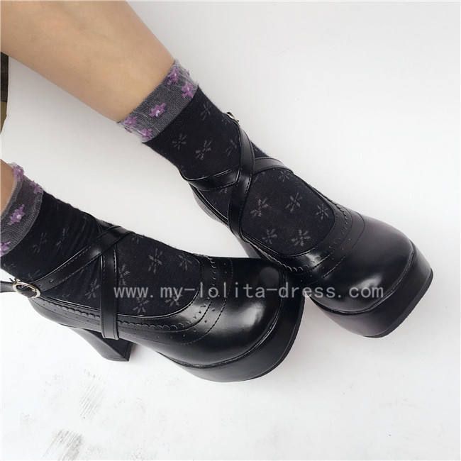 Cross Straps High Heel Lolia Shoes