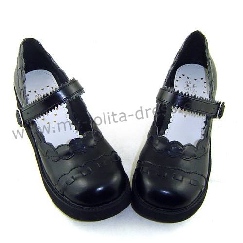 Pink Unicolor Lolita Shoes