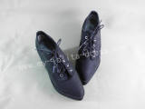 Gothic Black Velvet Lolita Heels Shoes O