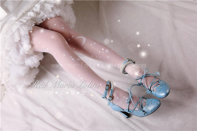 Red Maria~ Organdy Silk Stockings Lolita Tights
