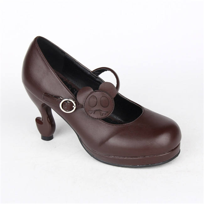 Angelic Imprint- Popular Brown Lolita Princess Heels Shoes -Changeable Color