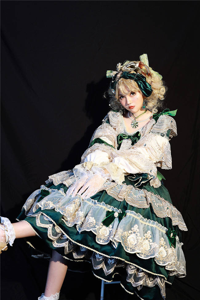 Miss Point ~Masked Ball Luxury Details Lolita OP Fullset