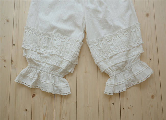 Little Dipper Sweet Pure Cotton Jaquard Lolita Bloomer Long Version -Ready made