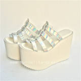 High platfrom Silver Glossy Lolita Sandals