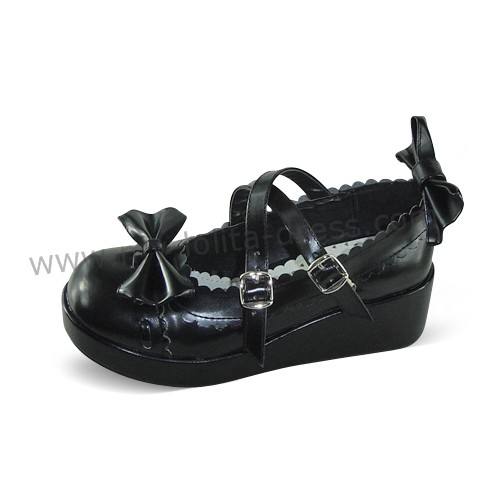 Pretty Bows Girls Lolita Flat Shoes