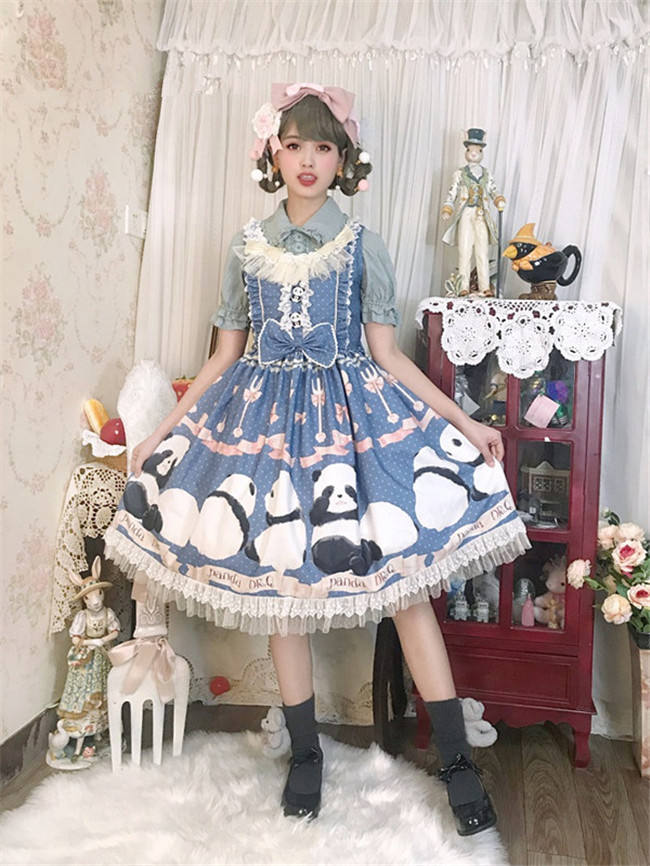 Panda Theme Sweet Lolita OP/JSK-Pre-order Closed