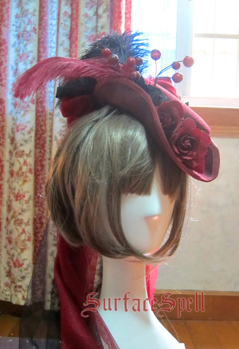 Surface Spell Lady in Black Vintage Wool Hat