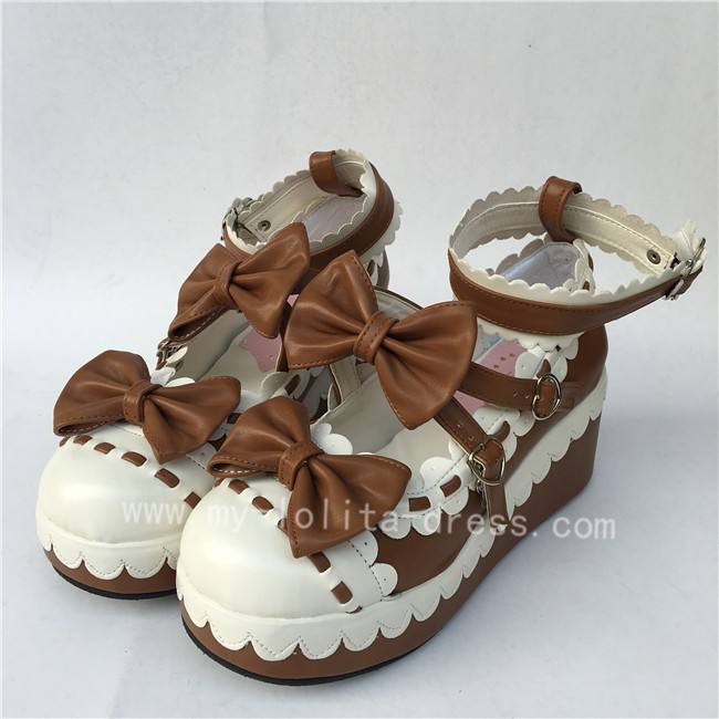 Sweet Red Whtie Lolita High Platform