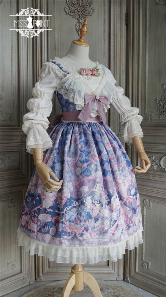 Miss Point ~ Elizabeth Meow ~ Daily Wear Lolita OP/JSK -Custom-tailor Available